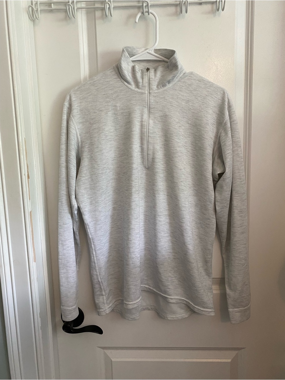 Patagonia Light Gray Men's Half-Zip Capilene Pullover Vintage